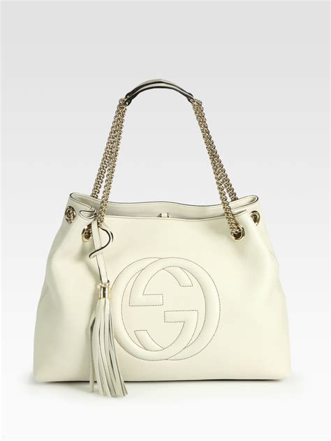 soho leathrr gucci|gucci soho shoulder bag white.